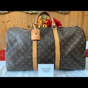 —SOLD ON INSTAGRAM— LV Keepall 50 Bandouliere